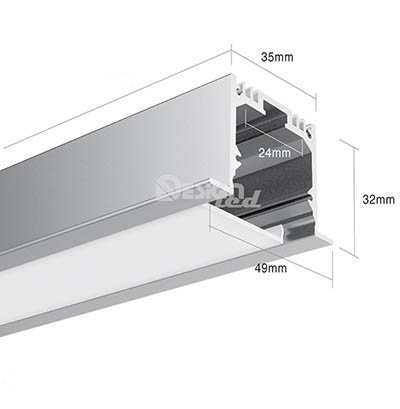 Профиль алюминиевый LE.4932 DesignLed